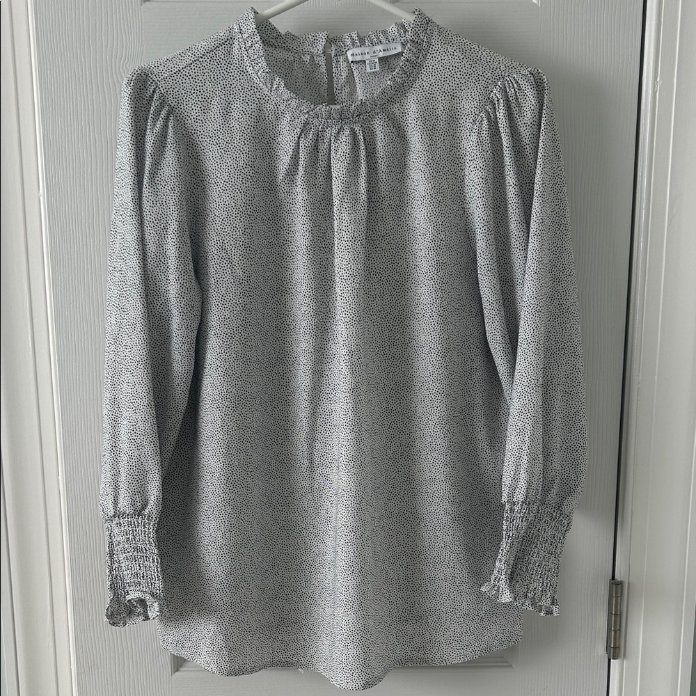 Elegant Black and White Blouse